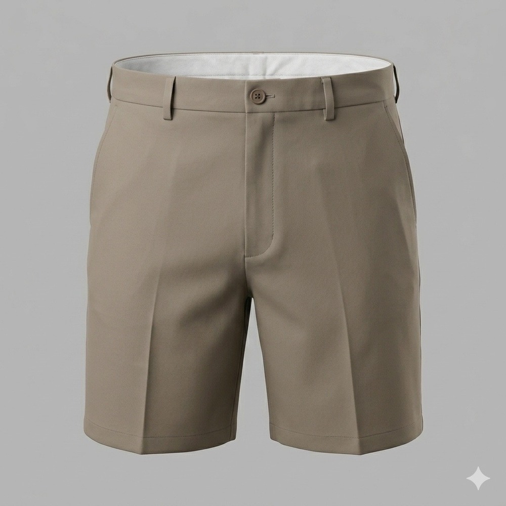 Haggar Cool 18 Pro Shorts Size‎ 44 Tan Khaki Golf Performance Expandable Waist
